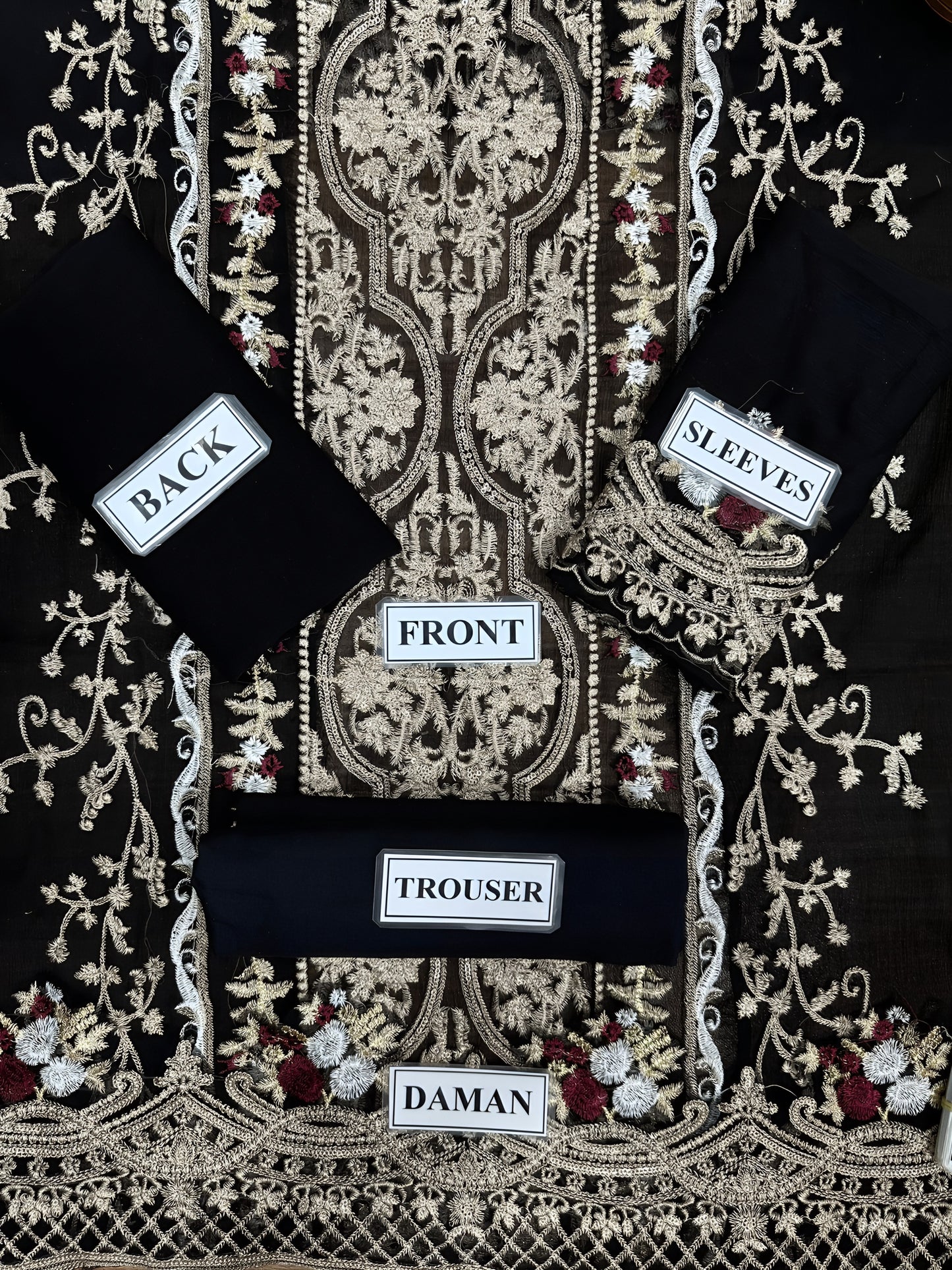 Azure Embroidery 2-Piece Collection MD-1111 – Chiffon Embroidered Shirt & Malai Trouser | New Collection 2025