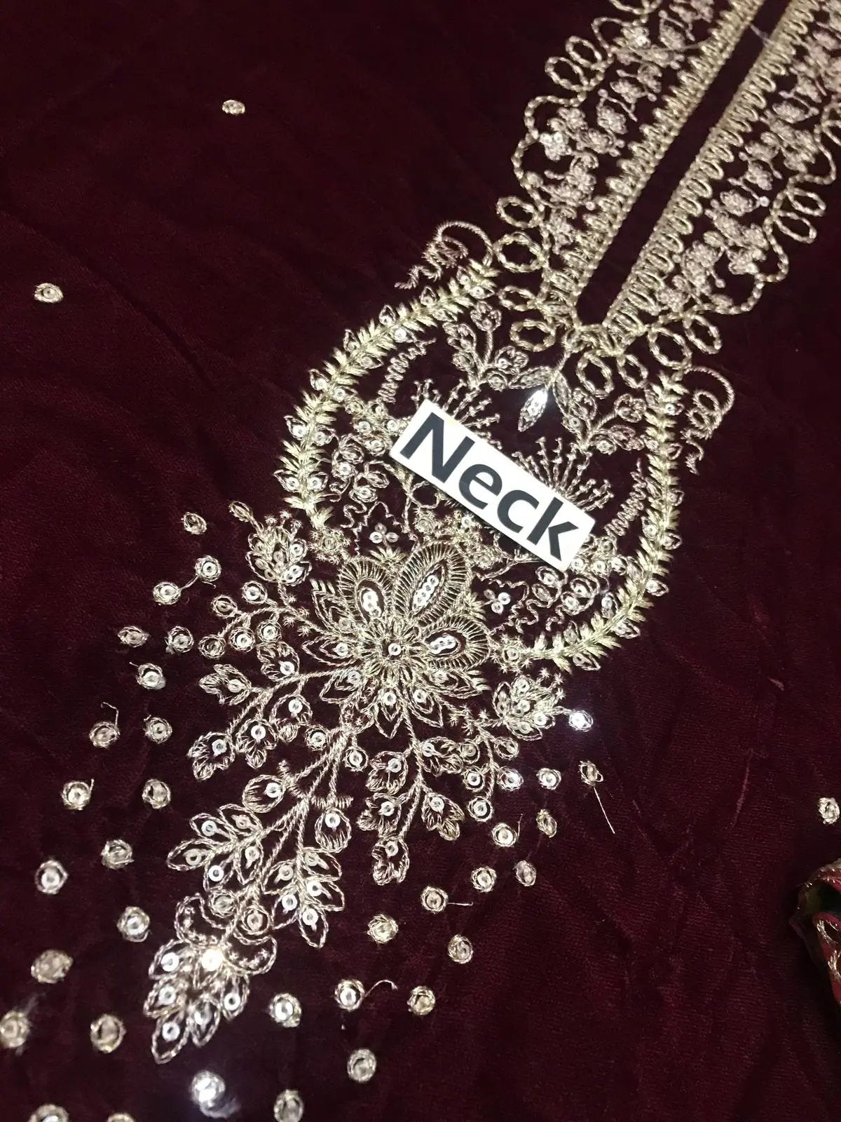 Jazmine Velvet Embroidered Unstitched 3-Piece Suit – Organza Dupatta & Silk Trouser