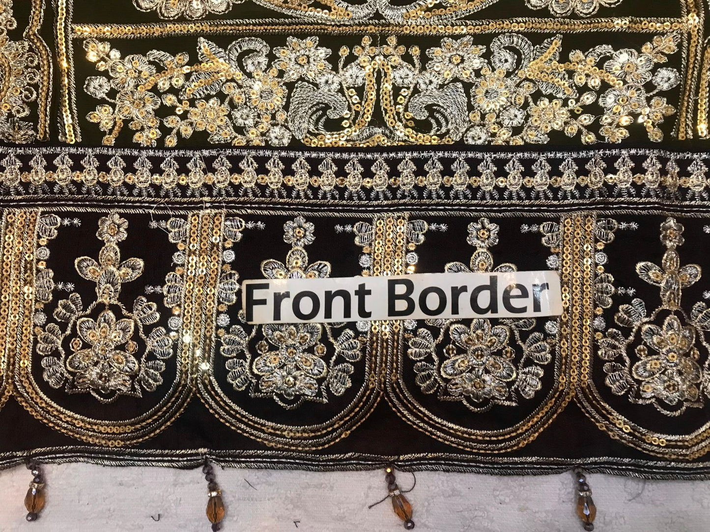 Ahmozi Adan Libas RANG-E-MEHFIL 012 – Heavy Embroidered Chiffon Unstitched 3-Piece Suit with Shamoz Silk Trouser