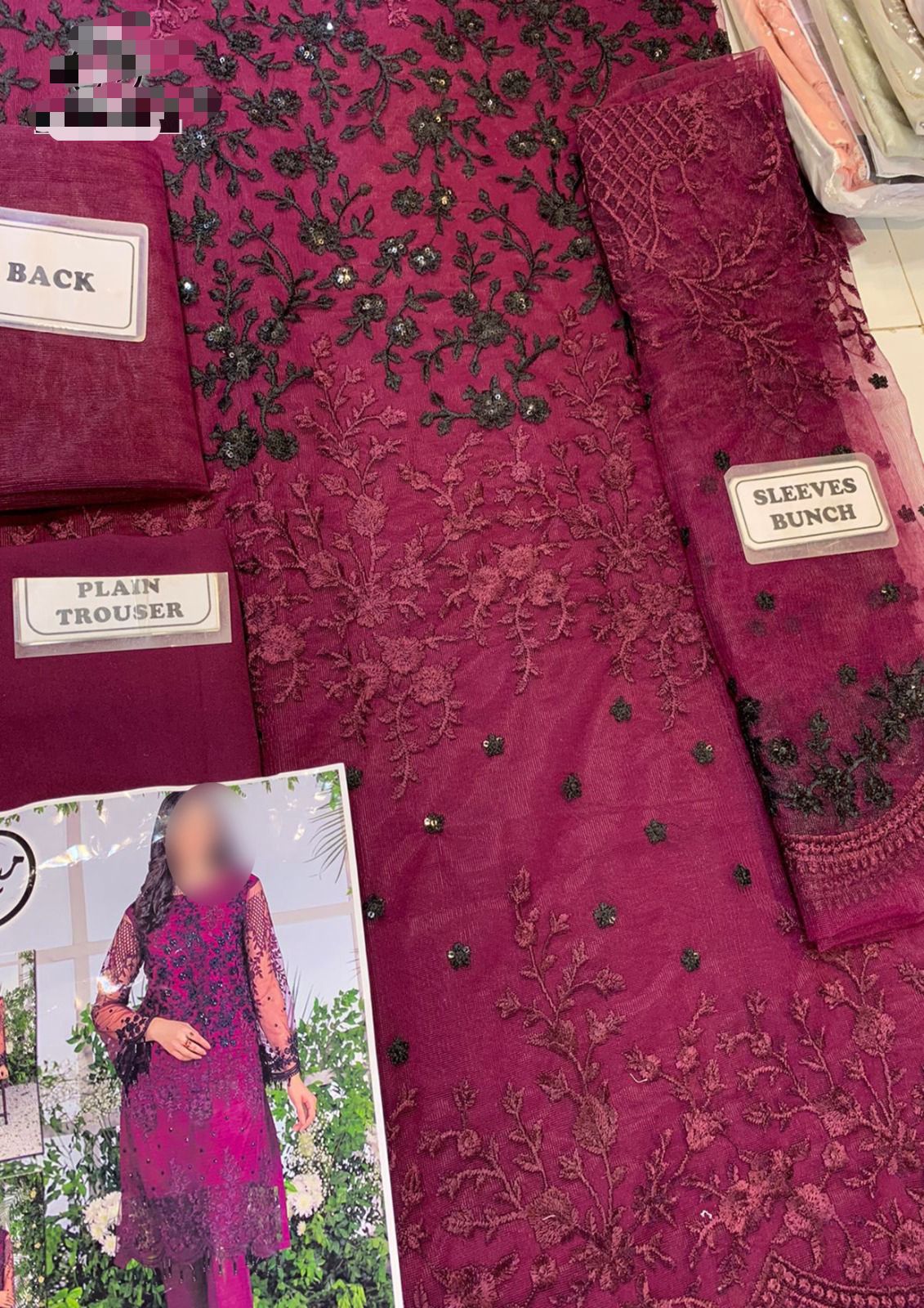 Azure Embroidery 2-Piece Collection MD-1069 – Net Embroidered Shirt with Malai Trouser | New Collection