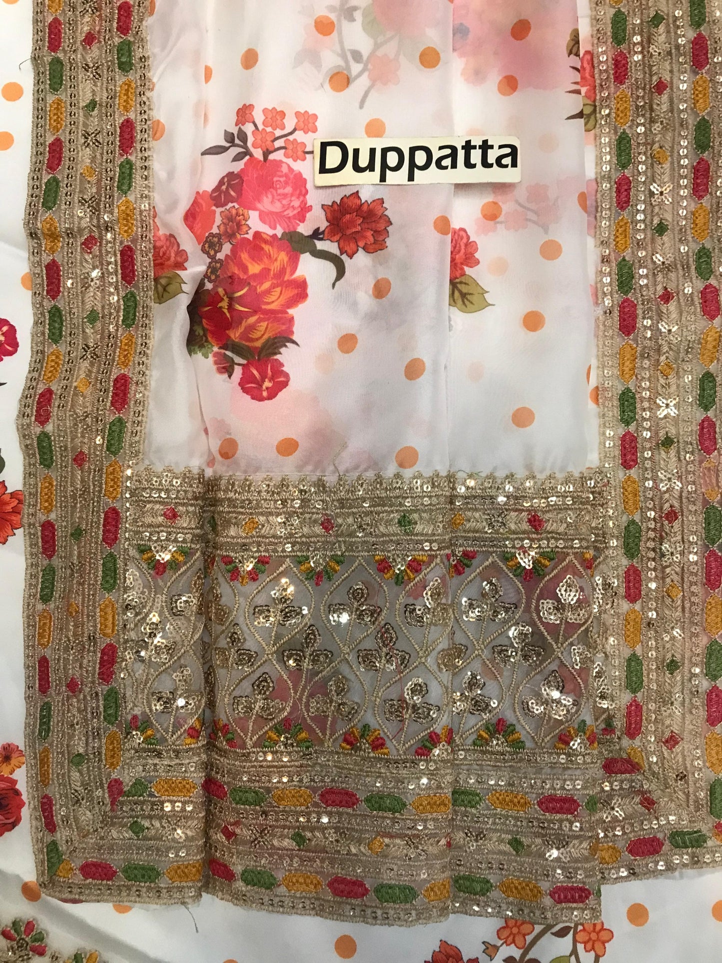 Charizma Unstitched Silk Suit – Heavy Embroidered Digital Printed Shirt & Dupatta