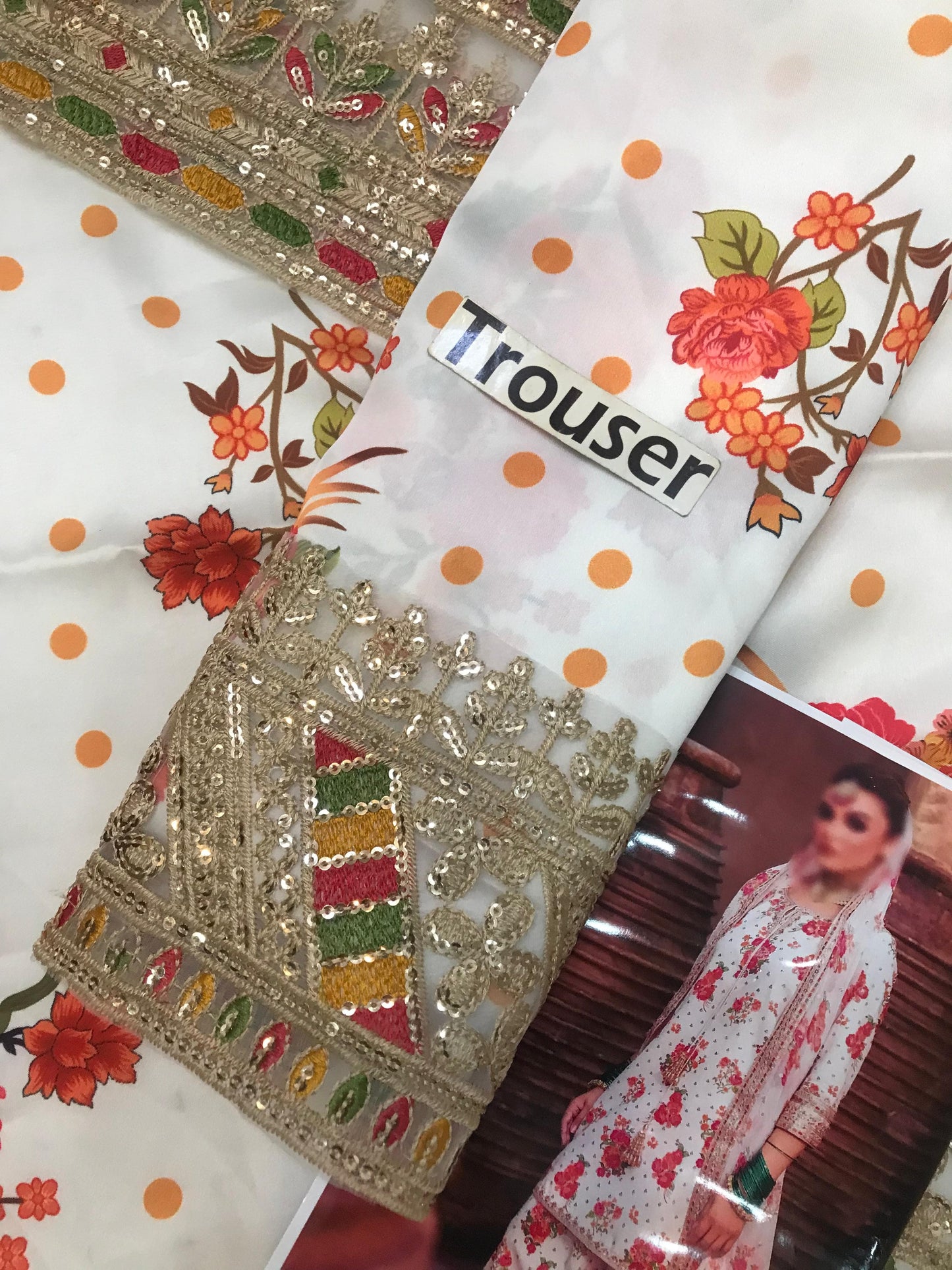 Charizma Unstitched Silk Suit – Heavy Embroidered Digital Printed Shirt & Dupatta