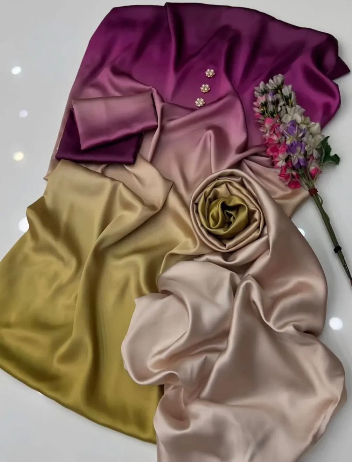 Digital Printed 3PC Shamooz Silk Suit – Premium Silk Shirt, Trouser & Dupatta Collection