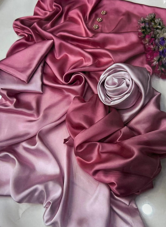 Digital Printed 3PC Shamooz Silk Suit – Luxury Silk Shirt, Trouser & Dupatta Set