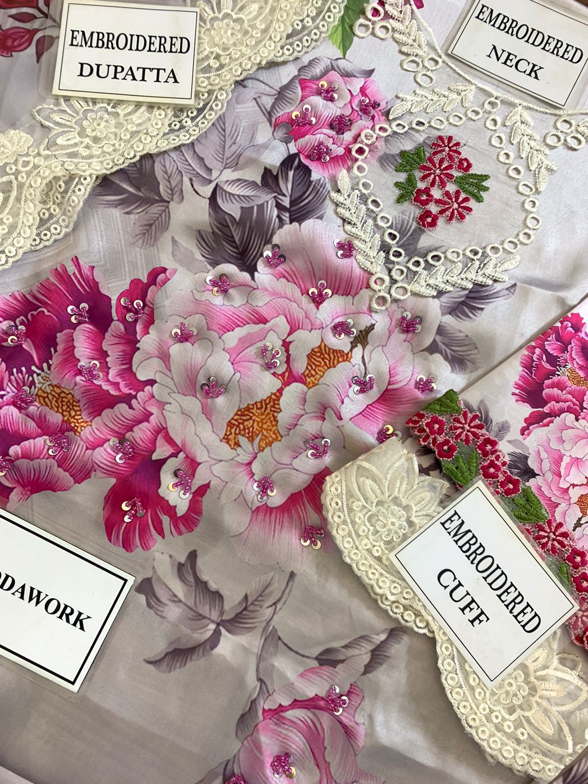 Heer Collection Silk Embroidered Ready-to-Wear Suit – Digital Printed Silk with Adda Work & Heavy Embroidered Dupatta