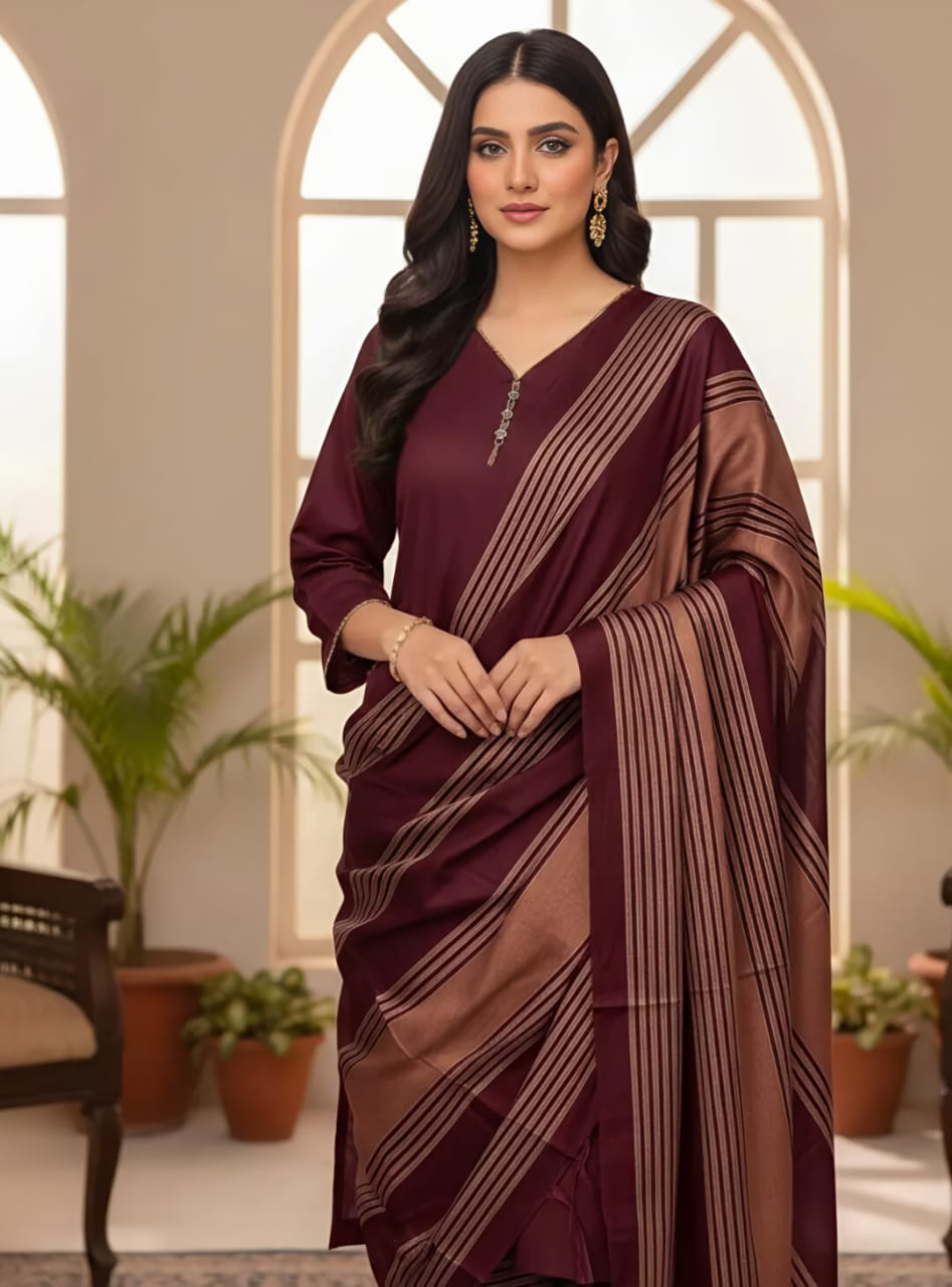 Winter Collection Susi Indian Banarsi  – 3pc Suit