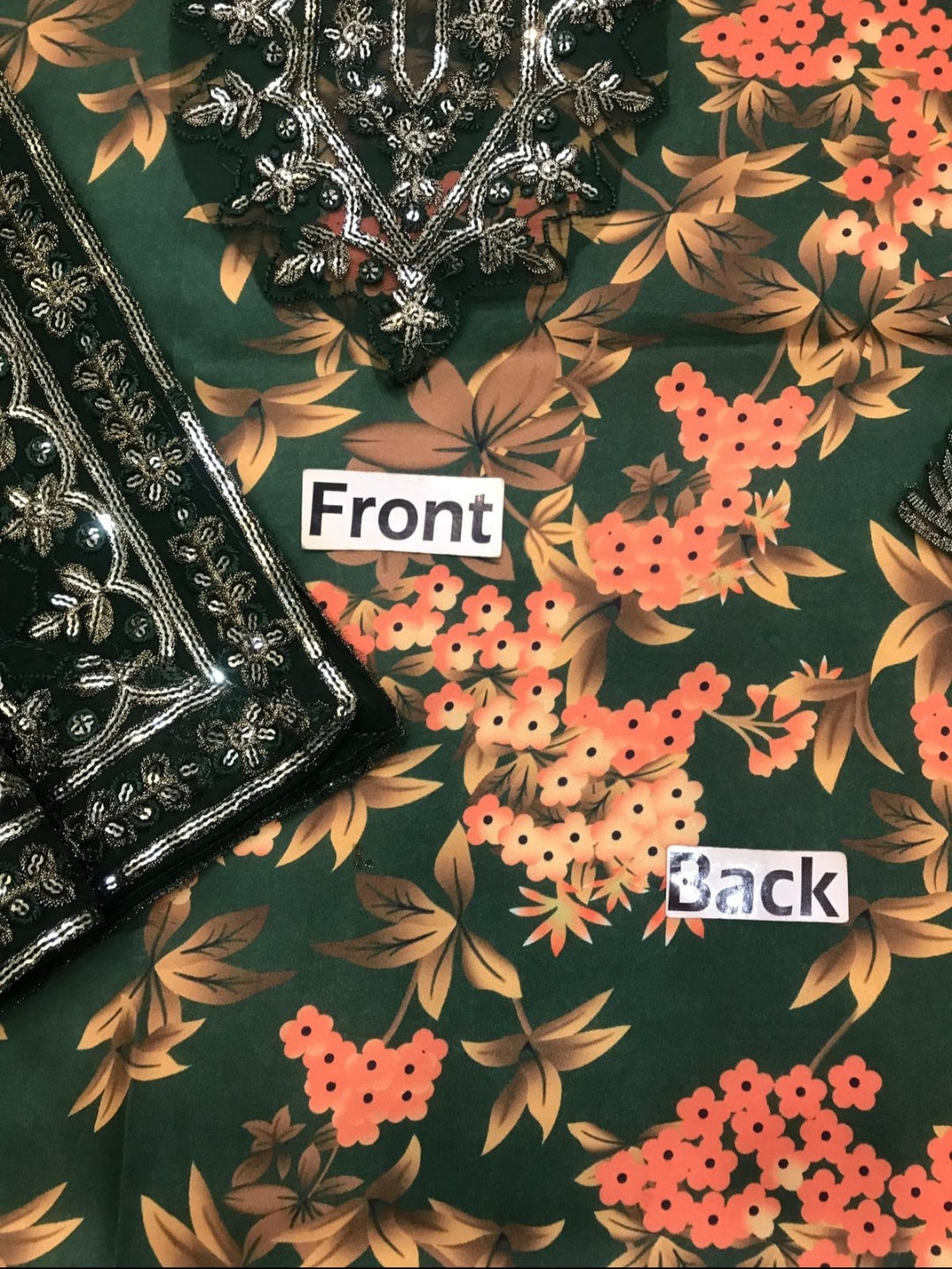 Shenora Shamoz Silk Embroidered Suit – Chiffon Dupatta