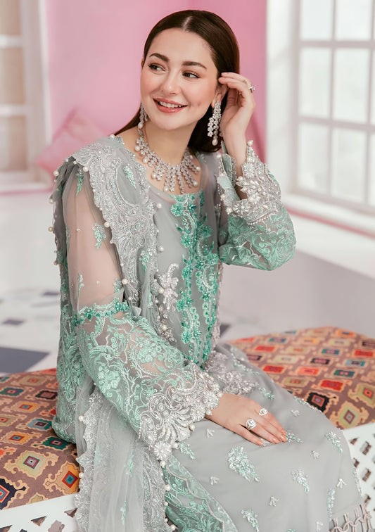 Elaaf Bridal Organza Suit – Stone & Adda Embroidery