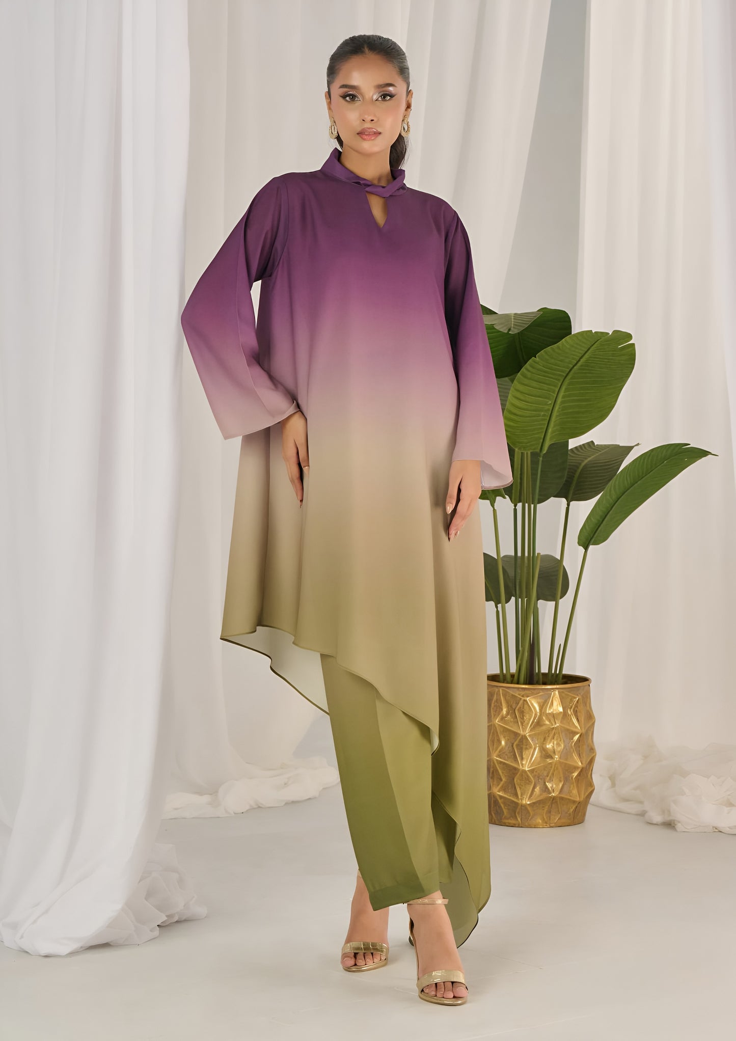 Digital Printed 3PC Shamooz Silk Suit – Premium Silk Shirt, Trouser & Dupatta Collection