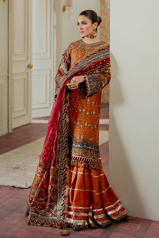 Baroque Mysori Embroidered Sequence Suit – Organza Dupatta & Silk Trouser | Luxury Formal Wear 2025